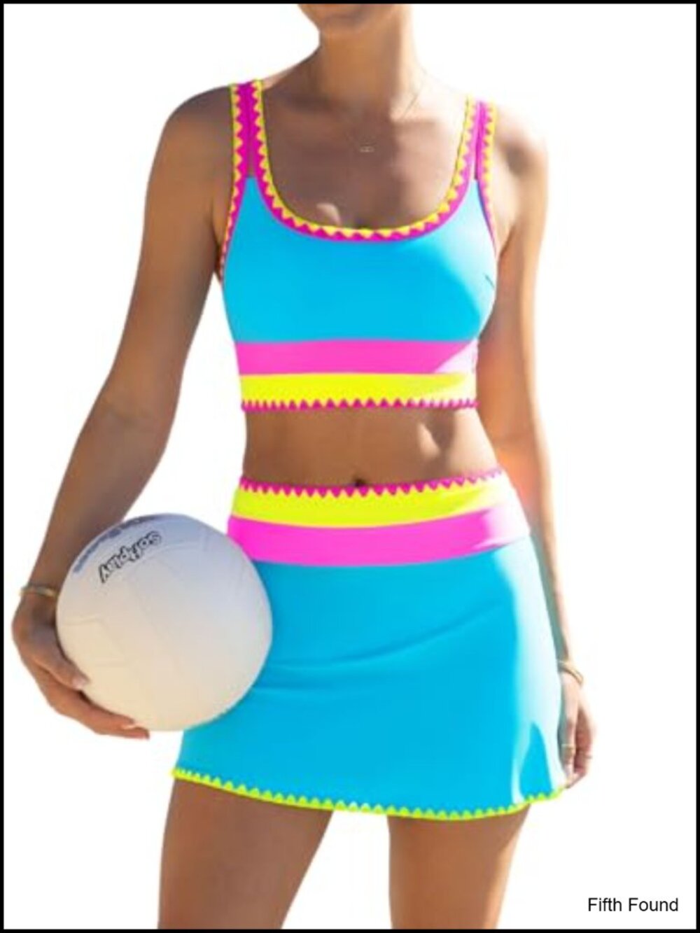 Tummy Control High Waisted Bikini Set with Skirt Push Up Swimwear